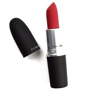 NIB MAC Powder Kiss Lipstick in Werk, Werk, Werk (Cool Red- Matte)
